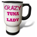 Taza De Viaje Crazy Tuna Lady, 14 Oz, Multicolor